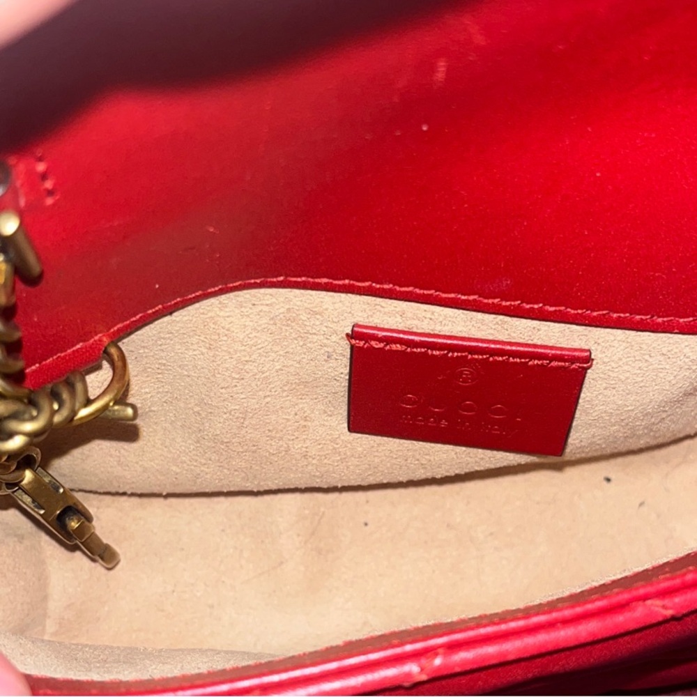 PRICE DROP WILL ACCEPT BEST OFFER Gucci Leather Marmont Super Mini Crossbody Bag - Picture 3 of 5